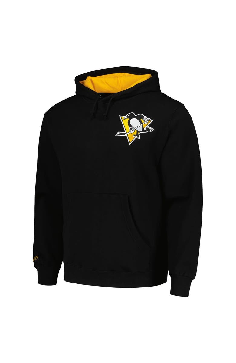 Mitchell & Ness Men's Mitchell & Ness Mario Lemieux Black Pittsburgh Penguins Premium Name & Number Fleece Pullover Sweatshirt, Alternate, color, Black