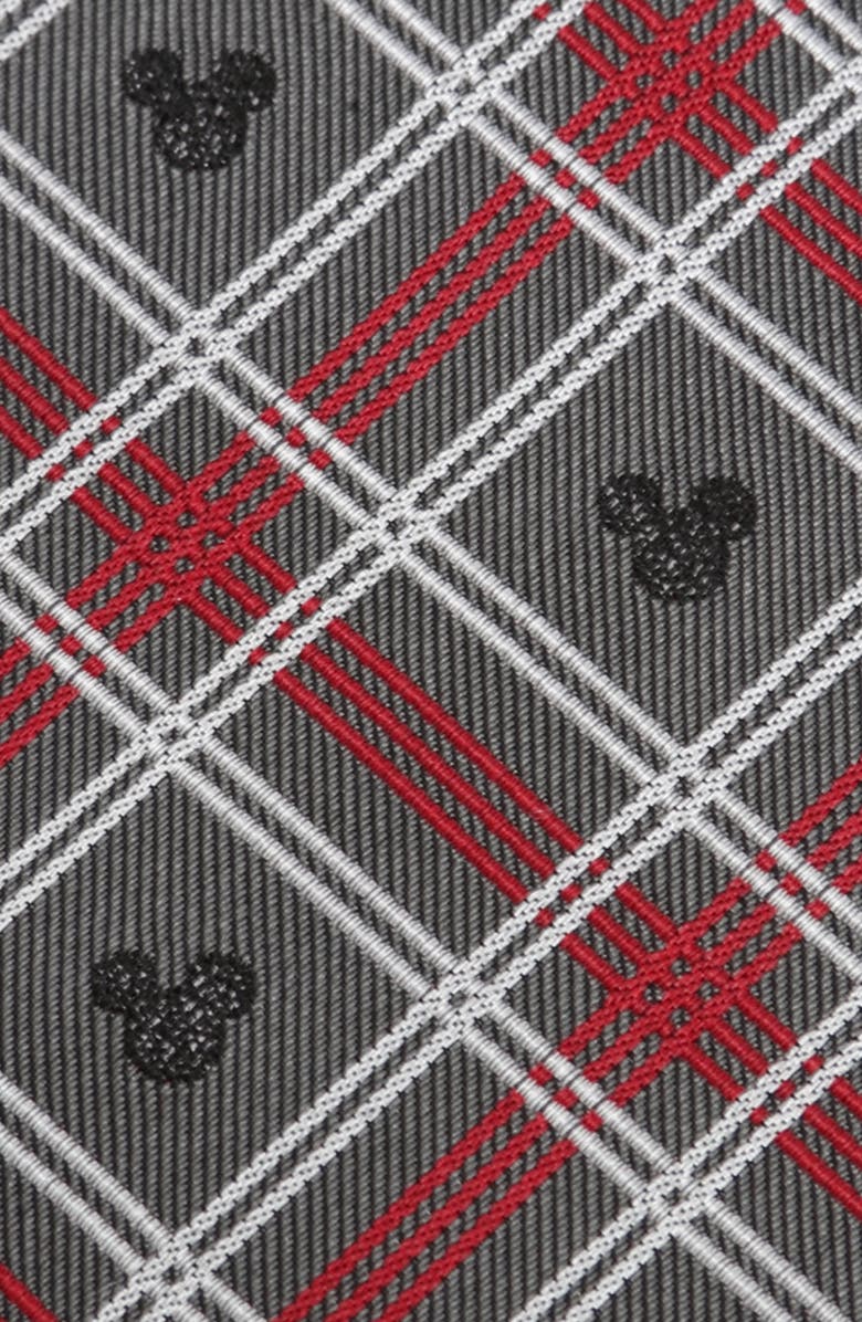 Cufflinks, Inc. Mickey Mouse Holiday Plaid Silk Tie, Alternate, color, 