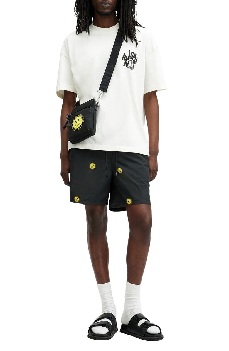 AllSaints Sunsmirk Swim Trunks, Alternate, color, 