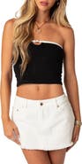 EDIKTED Colby Belted Cutout Tube Top