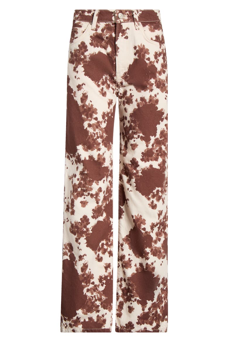 Val '90s High Waist Cowhide Print Jeans, Alternate, color, COWHIDE PRINT