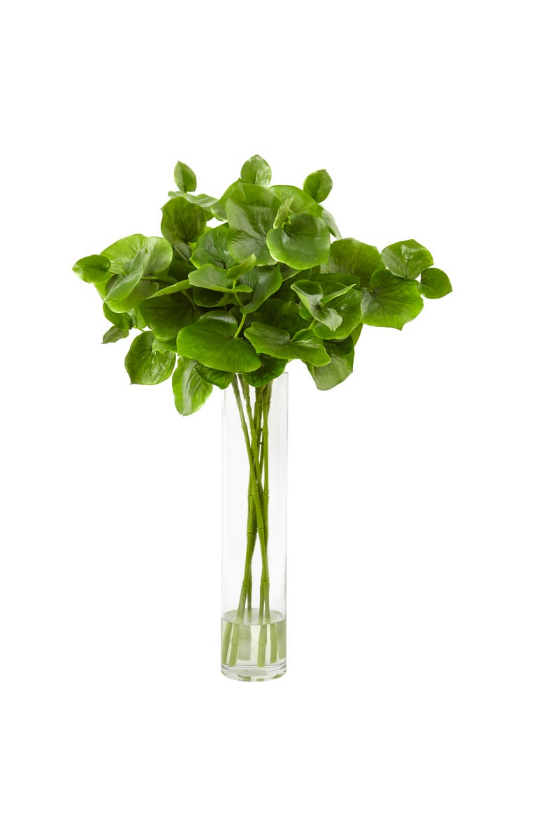 NEARLY NATURAL Lotus Branch Arrangement, Main, color, Green