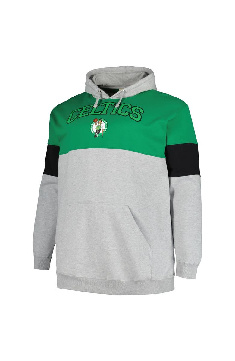 FANATICS Men's Fanatics Branded Kelly Green/Black Boston Celtics Big & Tall Pullover Hoodie, Alternate, color,