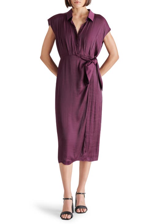 Desiree Faux Wrap Midi Dress