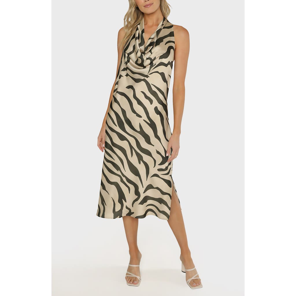 Matty M . Grotto Cowl Neck Midi Dress