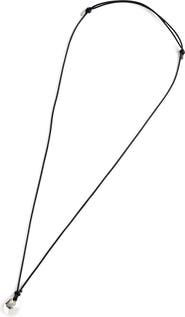 Madewell Sculptural Pendant Leather Necklace