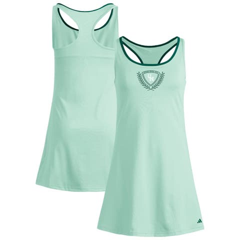Women's adidas  Green Miami Hurricanes Spring Fling Active Racerback Skort Dress