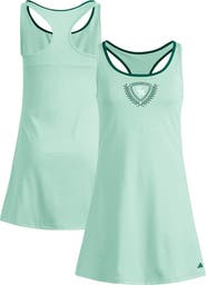 adidas Women's adidas  Green Miami Hurricanes Spring Fling Active Racerback Skort Dress