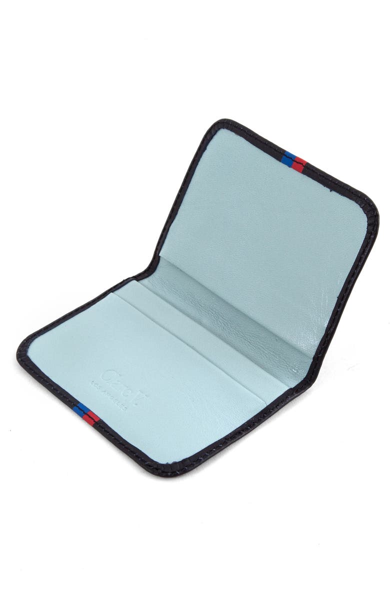 Clare V. Bifold Leather Card Case, Alternate, color, 