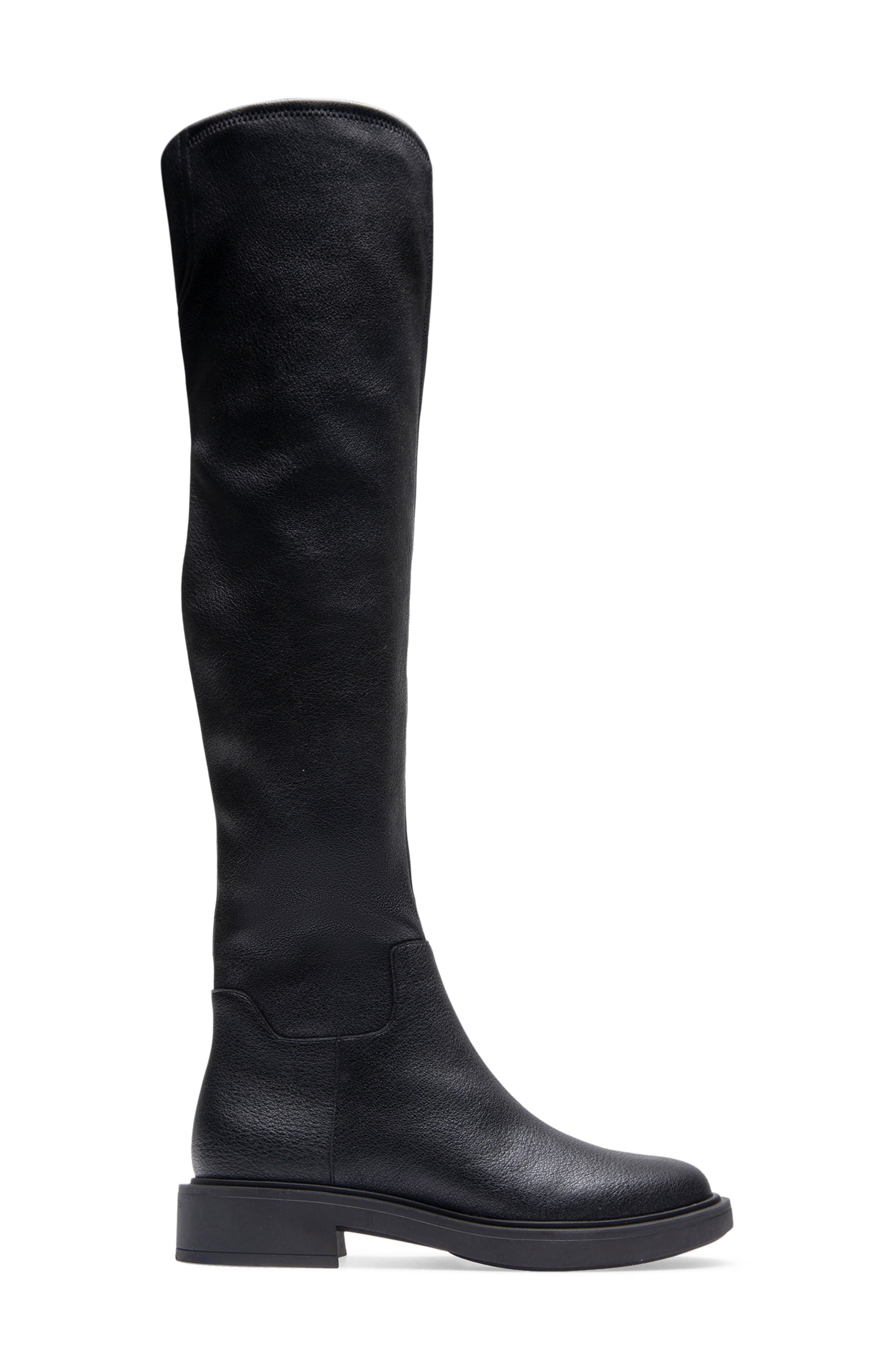 Aerosoles Golla Over the Knee Boot, Alternate, color, Black Pebbled Faux Leather