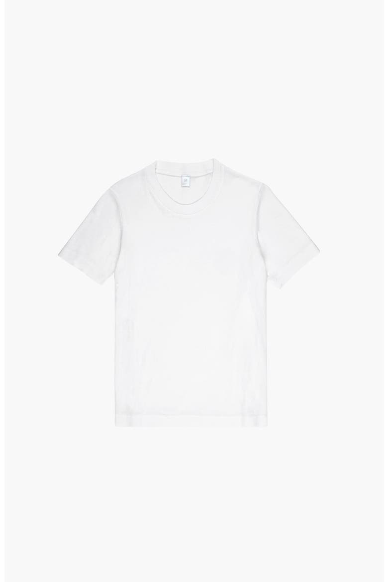 Rib Short Sleeve, Main, color, White