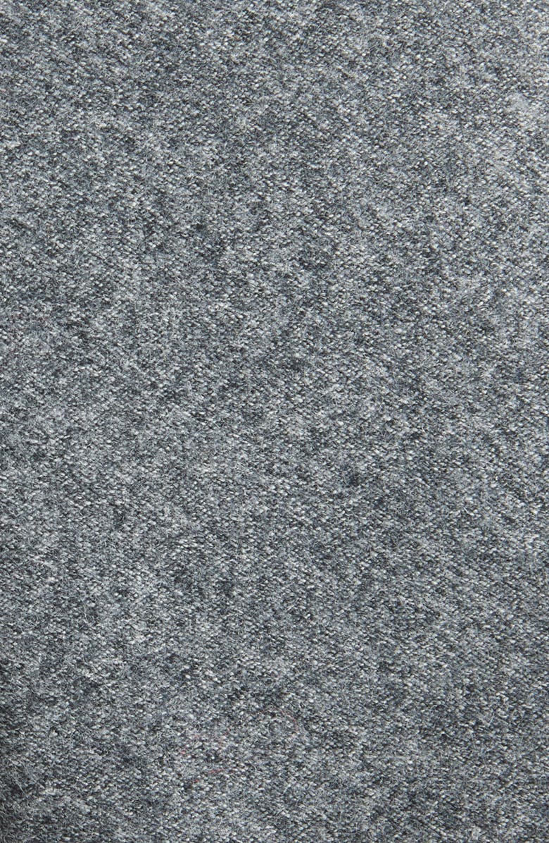 Canali Heathered Wool Flannel Tie, Alternate, color, Grey