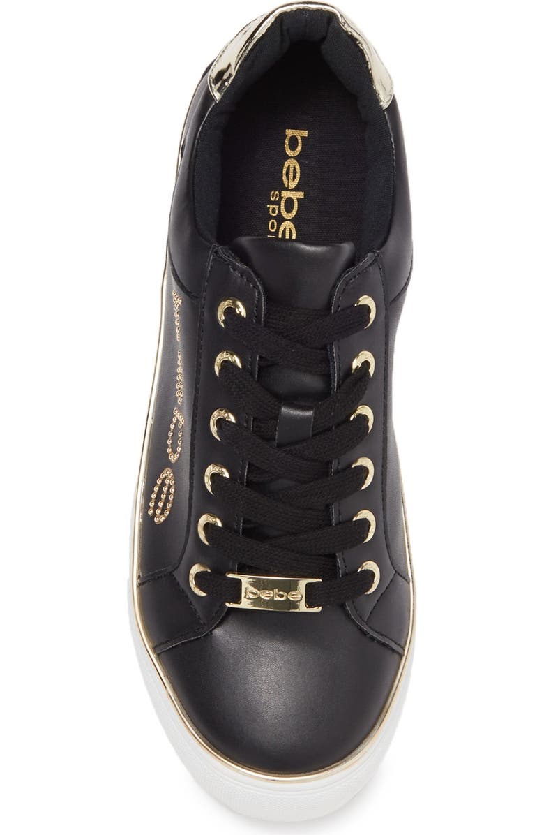 bebe Celise Brand Logo Low Top Sneaker, Alternate, color,