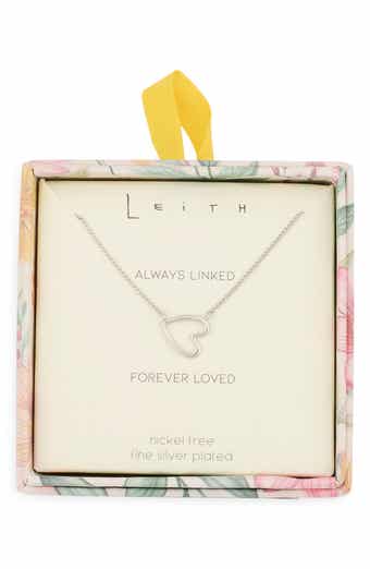 Leith Open Heart Pendant Necklace