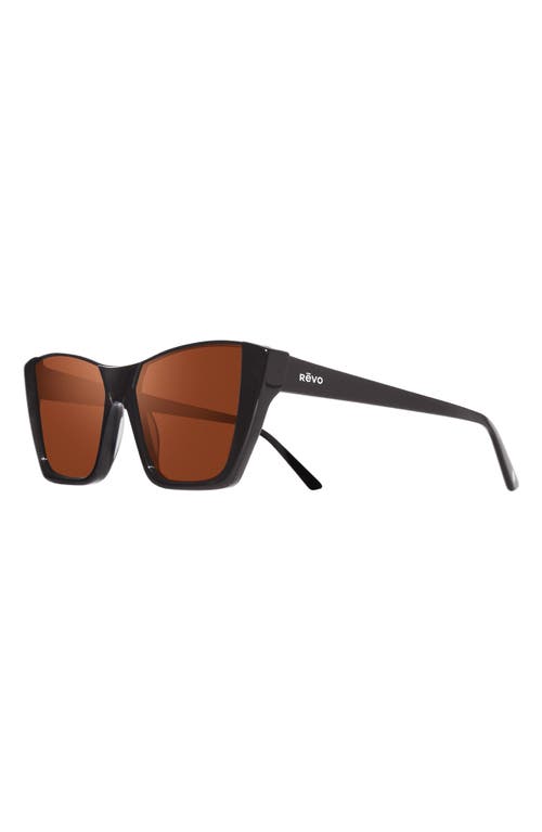 Revo Chelsea 56mm Polarized Cat Eye Sunglasses In Brown