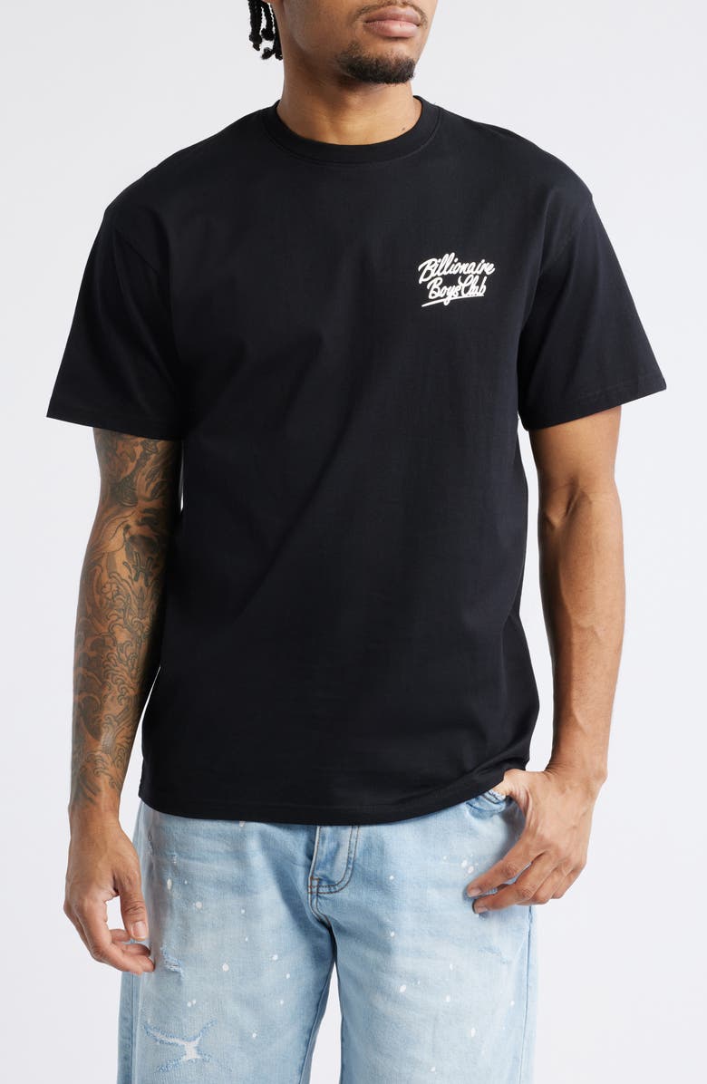 Billionaire Boys Club BB Script Logo T-Shirt, Main, color, Black