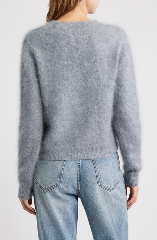 Rag & Bone Jada Brushed Cashmere Cardigan In Blue