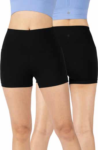 2-Pack Lux Everyday Elastic-Free High Waist Bike Shorts