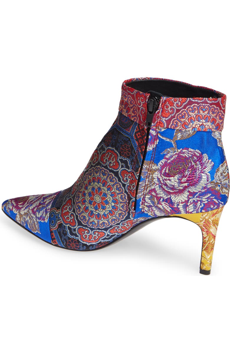 Alice + Olivia Melanei Genuine Calf Hair Booties, Alternate, color,