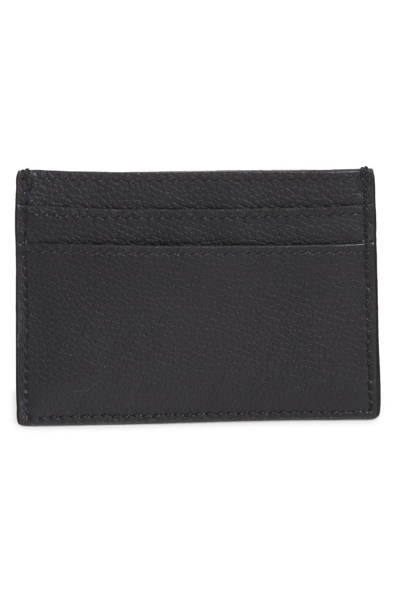 Medusa Card Case, Alternate, color, BLACK-VERSACE GOLD