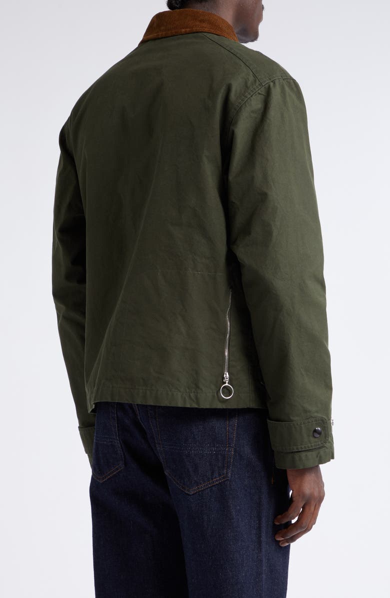 Drake's Wader Water Repellent Waxed Cotton Jacket, Alternate, color,