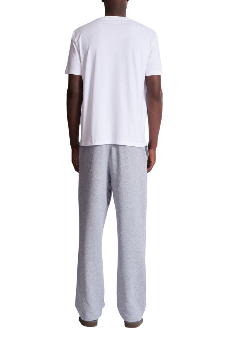 T-Shirt with Balmain Print, Alternate, color, white