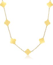 The Lovery Fine Jewelry Small Gold Clover Necklace