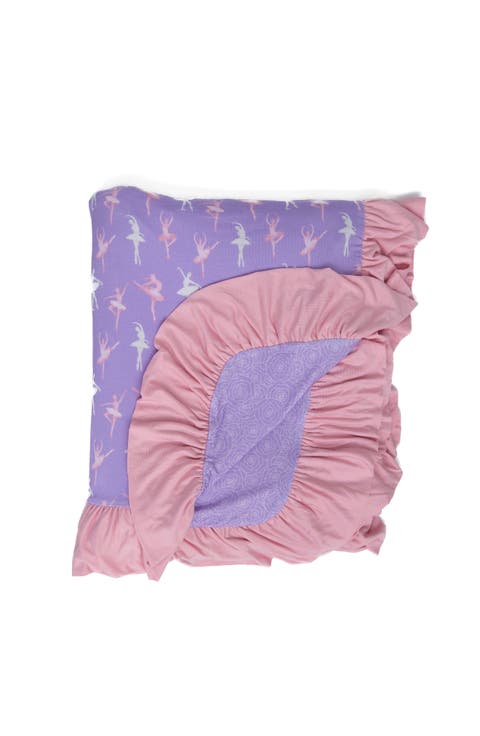 Lillian Ballerinas Ruffle Toddler Blanket