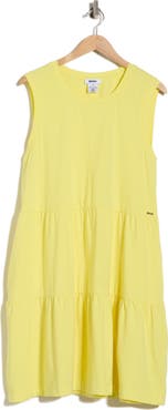 DKNY Crewneck Tiered Dress
