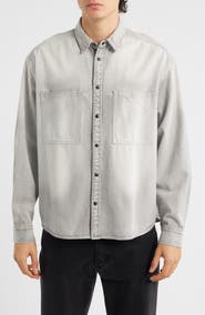 AllSaints Al Denim Button-Up Shirt