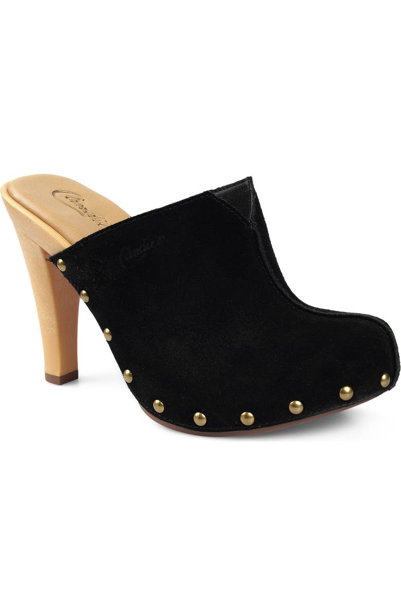 Candie's Chillax Clog, Main, color, Black Suede