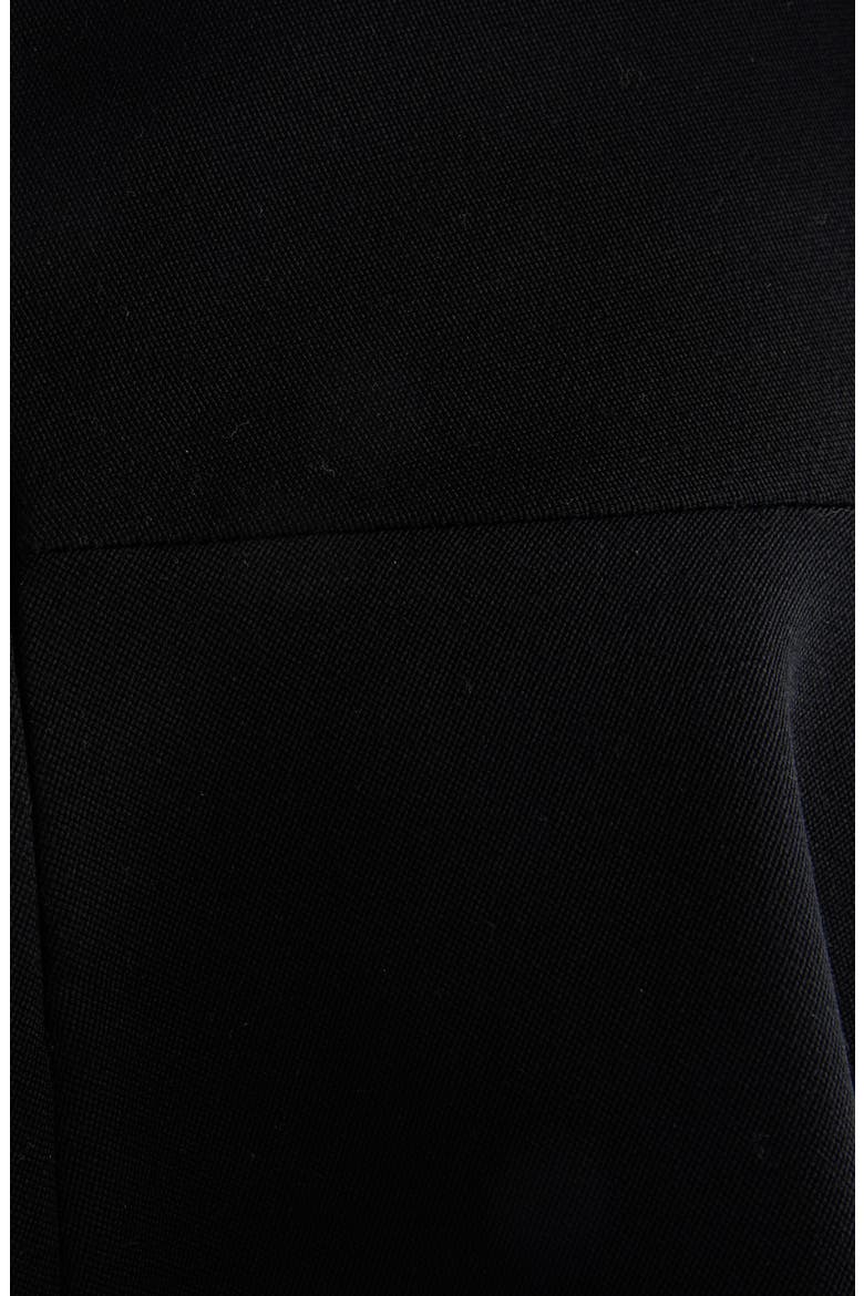 Silk Skater Skirt, Alternate, color, BLACK