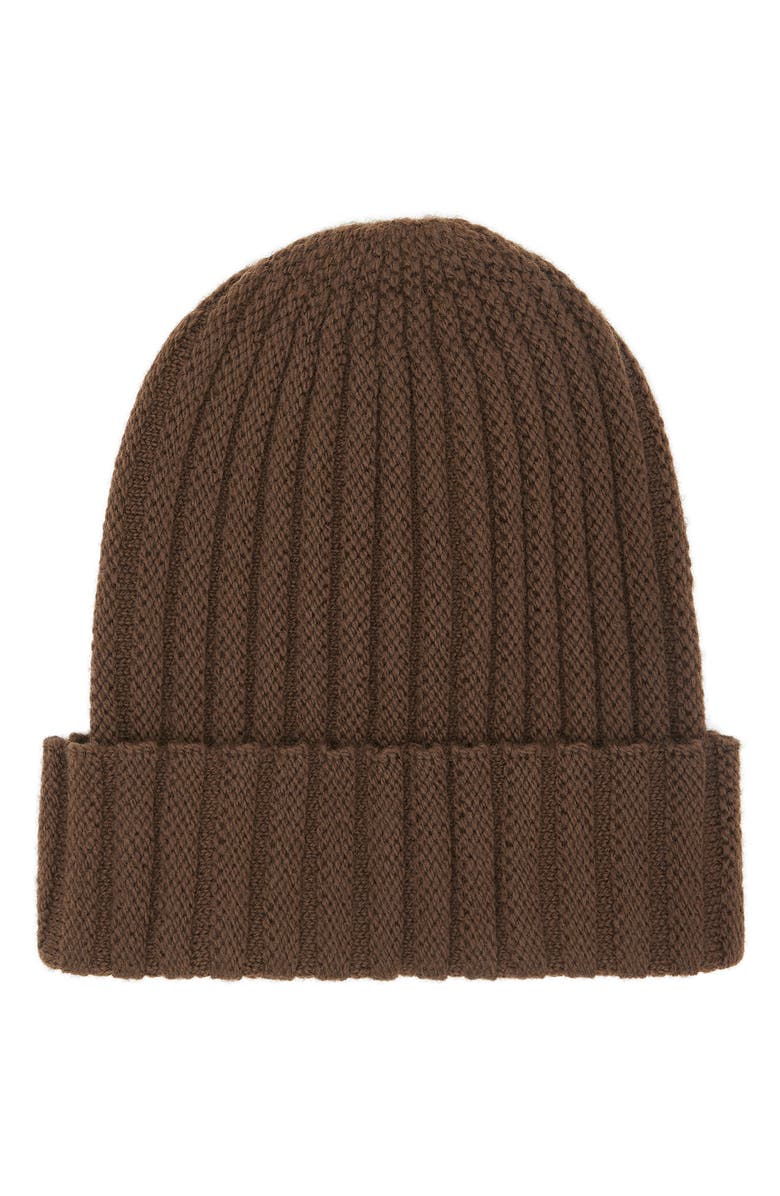 Burberry Stripe Cuff Ribbed Wool Beanie, Alternate, color, 