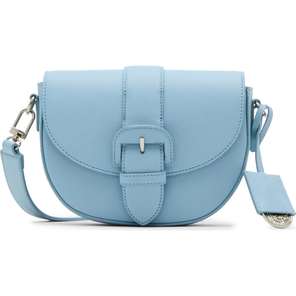 Anne Klein Flap Saddle Crossbody Bag In Gray
