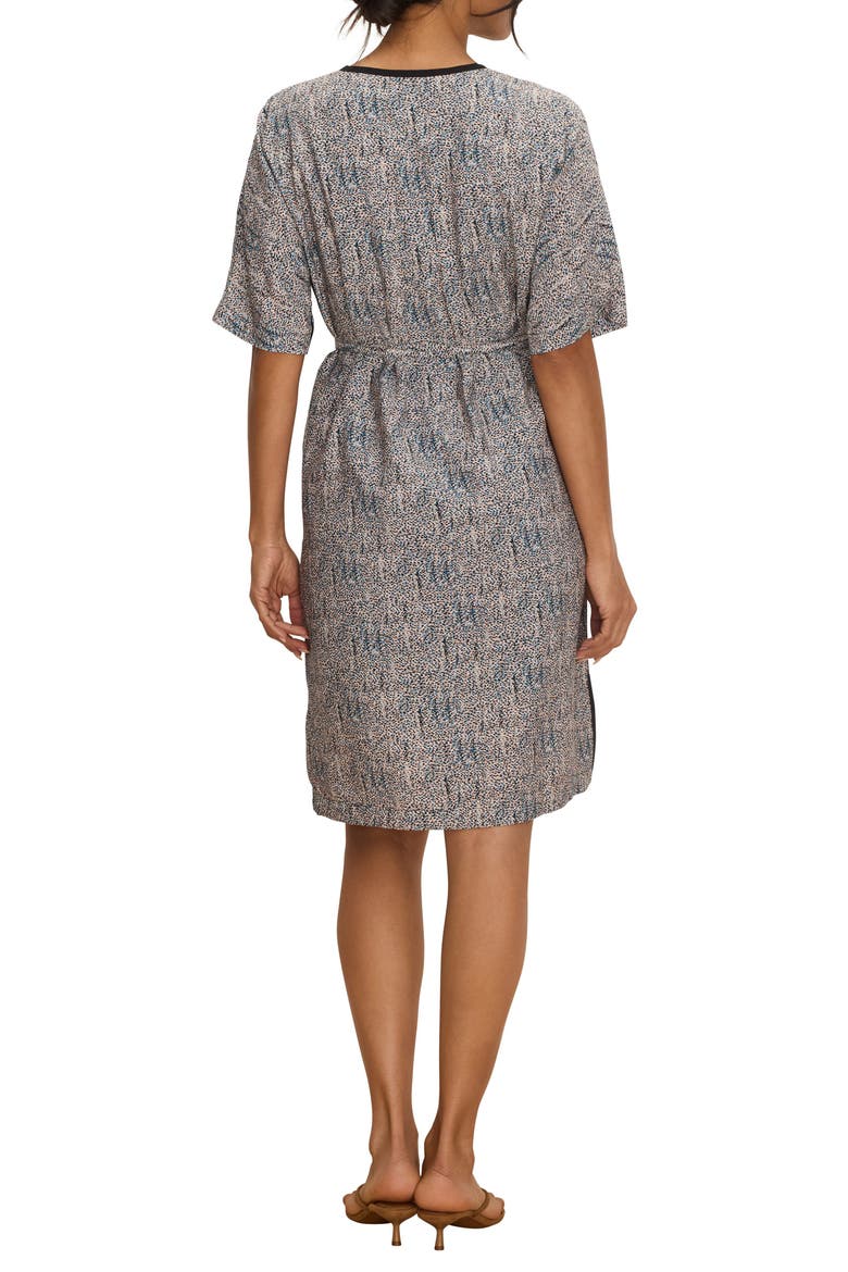 Sun Speckle Devon Trimmed Dress, Alternate, color, NEUTRAL MULTI
