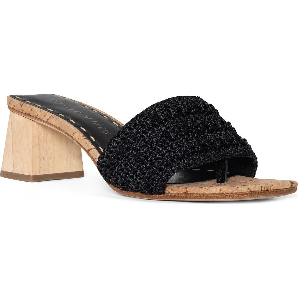 Donald Pliner Block Heel Sandal In Black