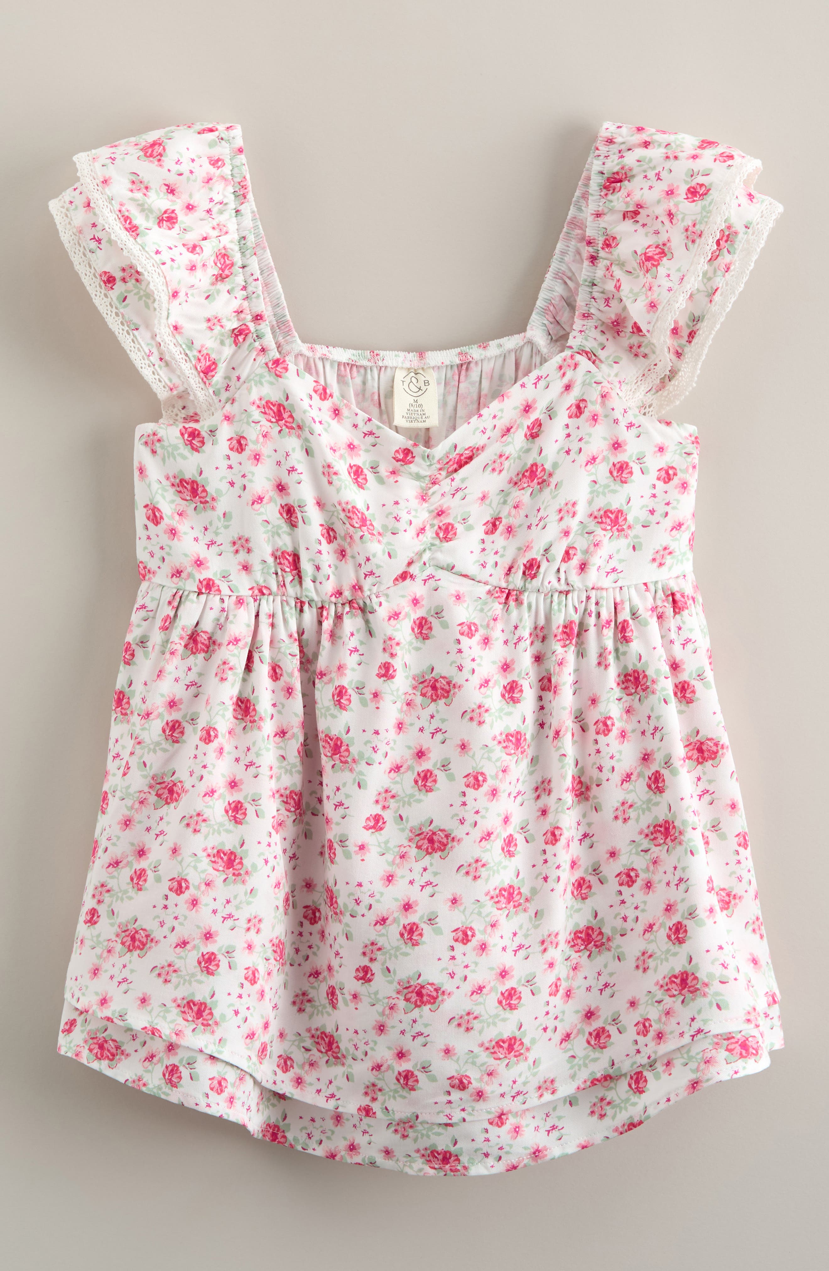 selected IVORY- PINK WILD GARDEN