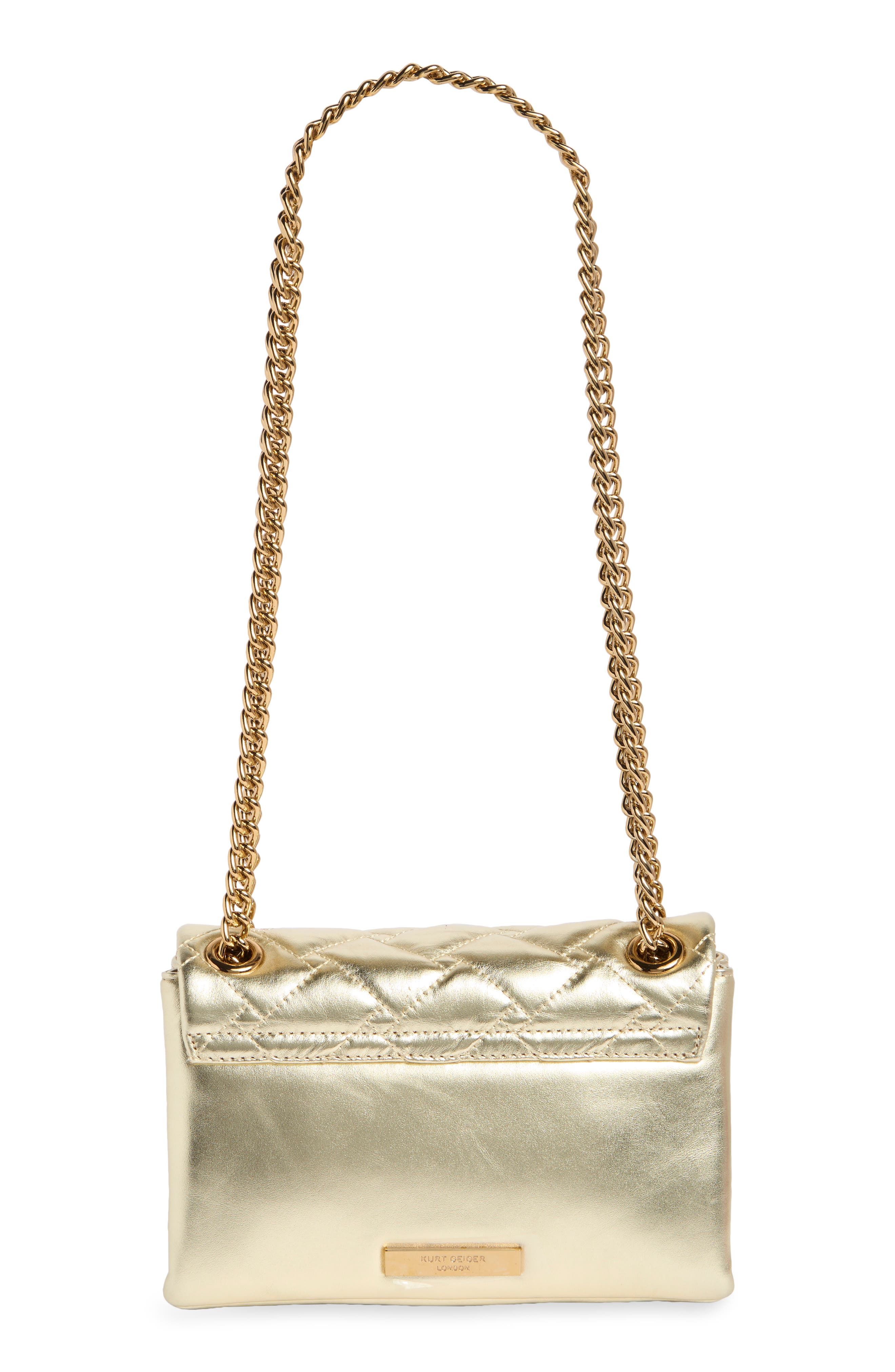 Mini Kensington Leather Crossbody Bag, Alternate, color, GOLD LEATHER