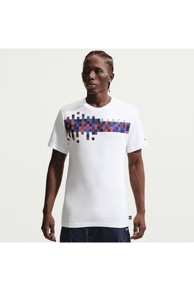 Men's Nike White Barcelona Barca T-Shirt, Main, color, White
