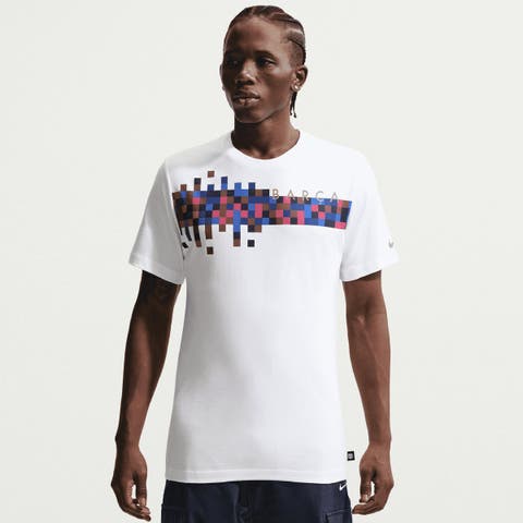 Men's Nike White Barcelona Barca T-Shirt