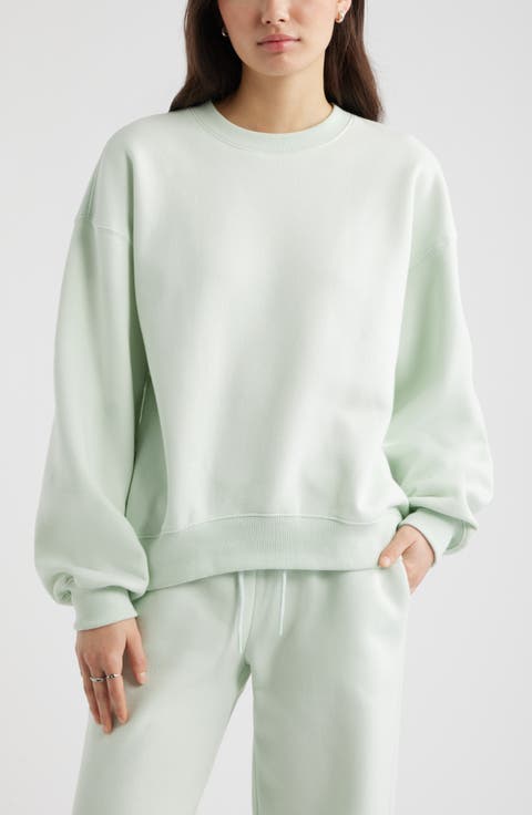 Relaxed Cotton Blend Sweatshirt