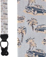 Trafalgar Summer Cruise Nights Silk Novelty Button End Suspenders