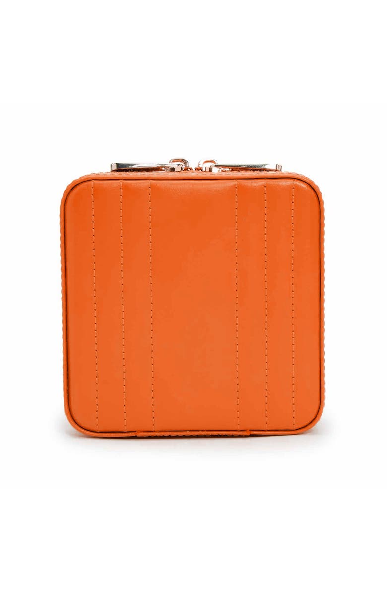 WOLF Maria Small Zip Jewelry Case, Main, color, Tangerine