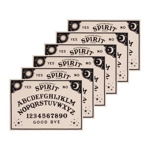 Spirit Board Planchette Halloween Set of 6 Placemats 14" x 20"