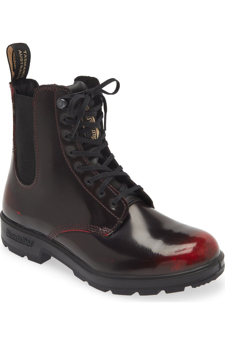 Blundstone Footwear Water Resistant Lace-Up Boot, Main, color, Bordeaux Brush