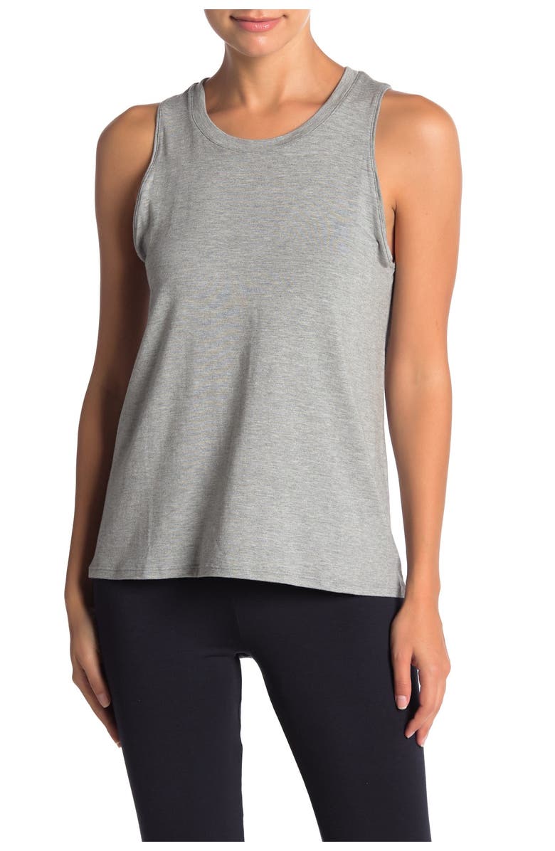 French Connection Heather Flare Tank Top, Main, color, 