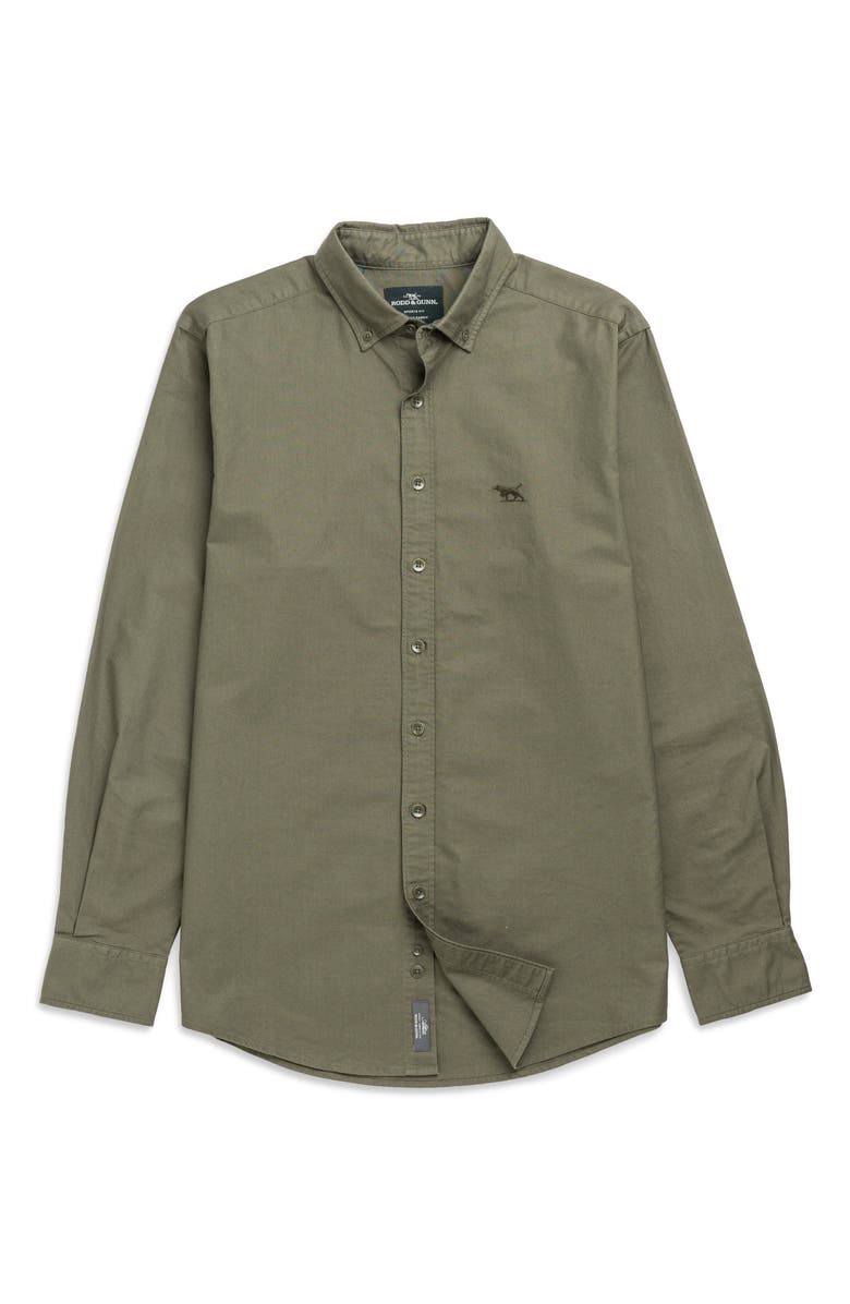 Rodd & Gunn Gunn Oxford Cotton Button-Down Shirt, Alternate, color, Forest