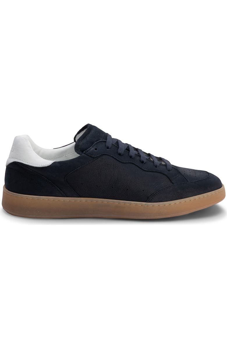 Robert Barakett Rodney Court Leather Sneaker, Alternate, color, Blue Night