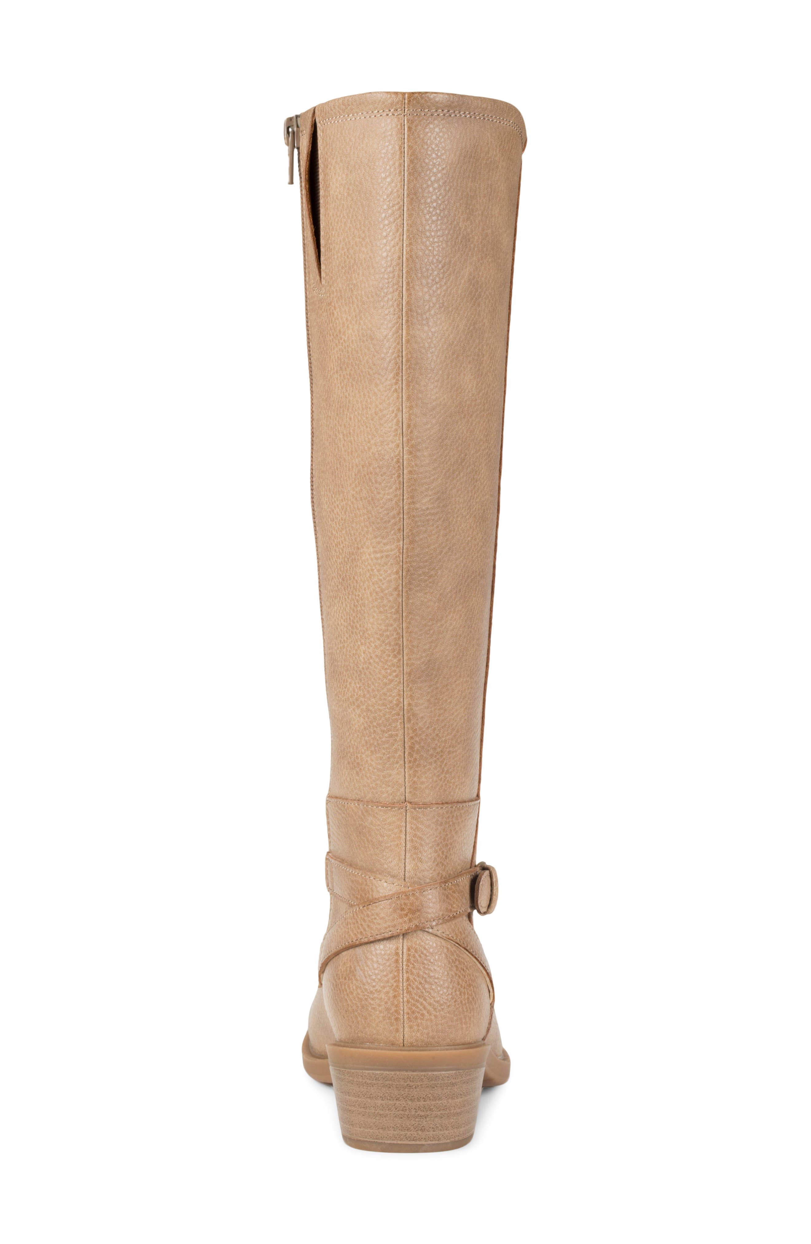 Natara Faux Leather Riding Boot, Alternate, color, WHISKEY
