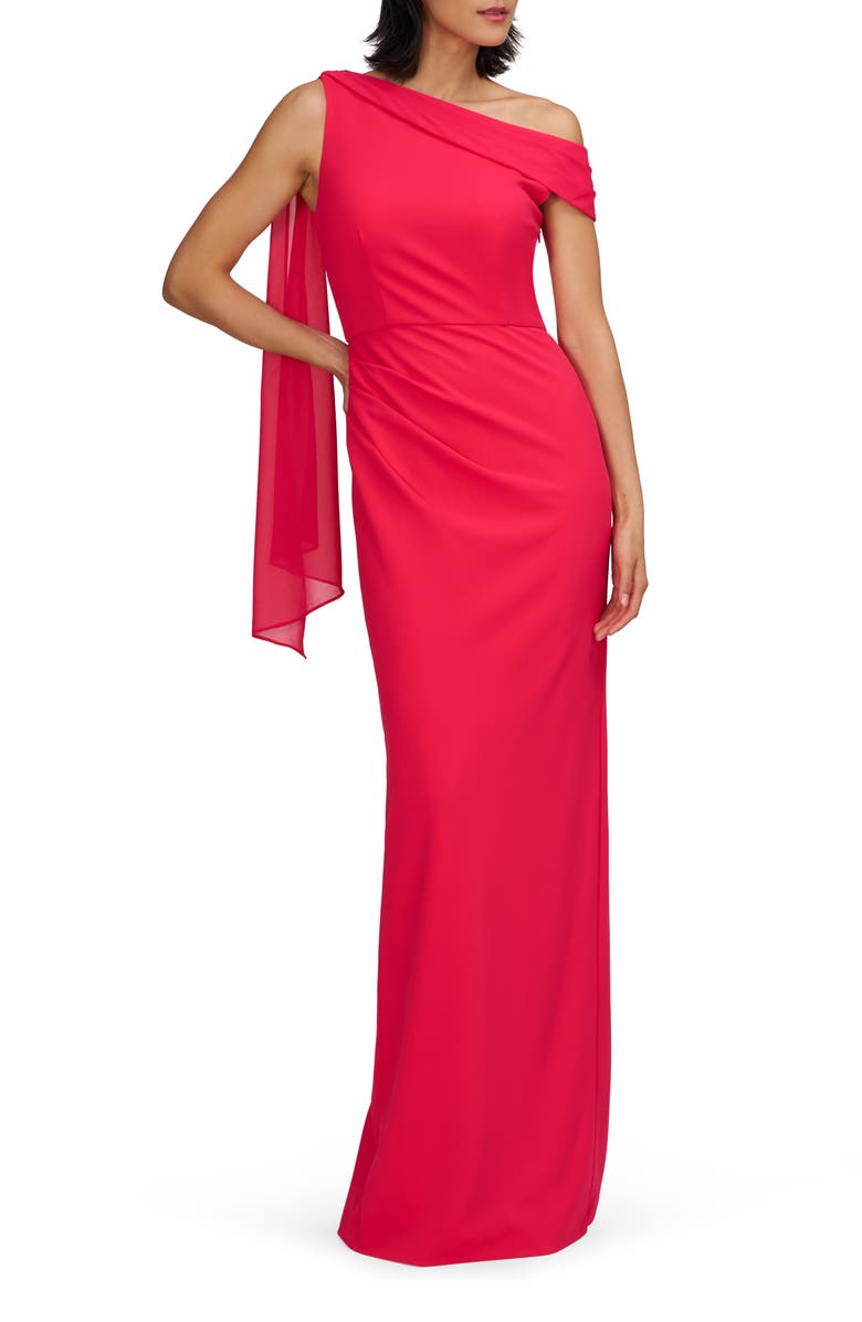 JS Collections Selene Sleeveless Column Gown, Alternate, color, Magenta Gloss